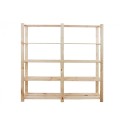 Regał sosnowy B-03 170x170x38 - 5 półek ażurowych,