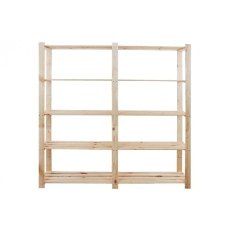 Regał sosnowy B-03 170x170x38 - 5 półek ażurowych,