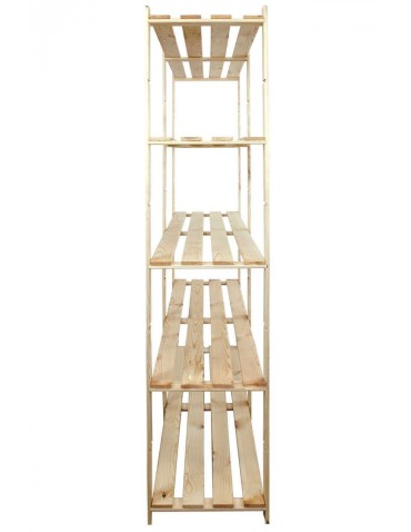 Regał sosnowy B-03 170x170x38 - 5 półek ażurowych, - product 2
