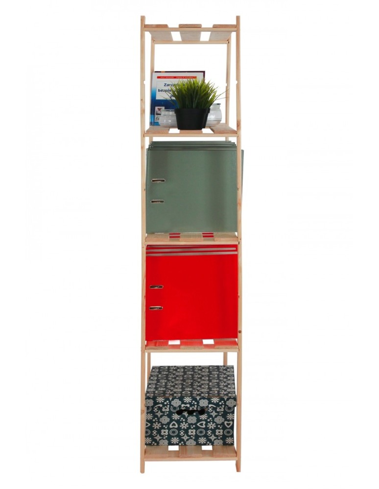 regały seria B - Regał sosnowy B-18 170x80x28, 5 półek ażurowych, - product MODO24.PL 10