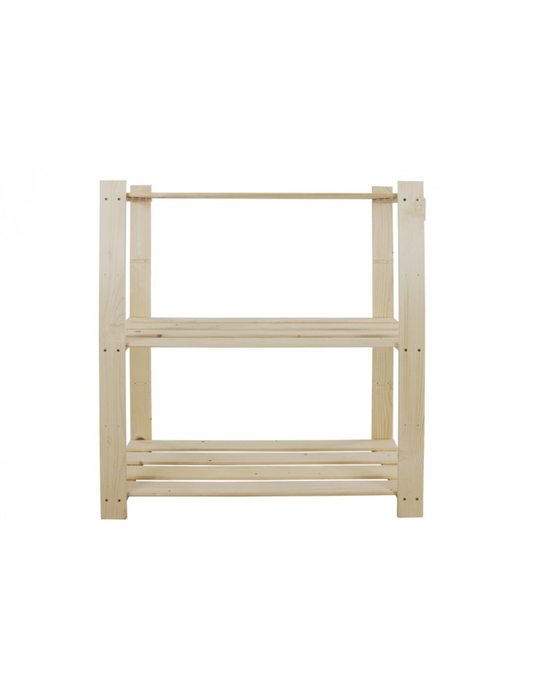 regały seria B - Regał sosnowy B-21 90x80x38, 3 półki ażurowe, - product MODO24.PL 3