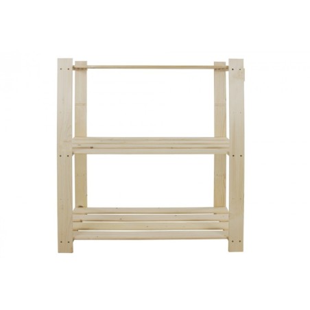 Regał sosnowy B-21 90x80x38, 3 półki ażurowe,