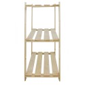 Regał sosnowy B-21 90x80x38, 3 półki ażurowe,