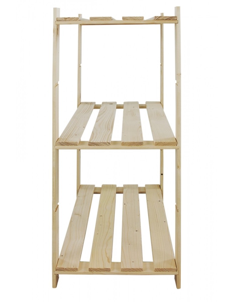 regały seria B - Regał sosnowy B-21 90x80x38, 3 półki ażurowe, - product MODO24.PL 4