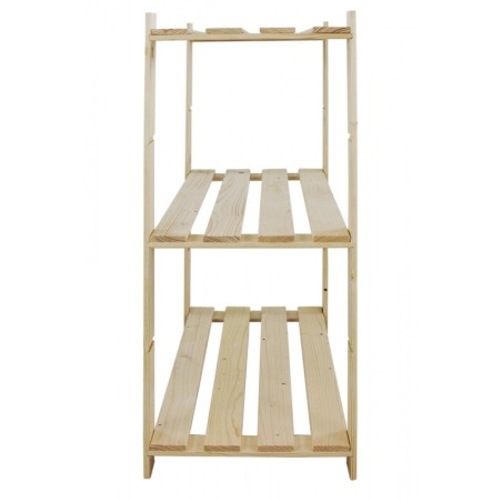 Regał sosnowy B-21 90x80x38, 3 półki ażurowe,
