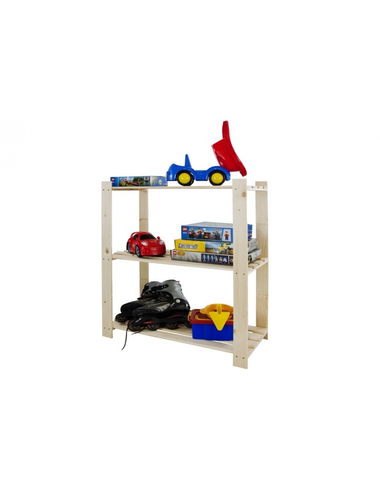 regały seria B - Regał sosnowy B-21 90x80x38, 3 półki ażurowe, - product MODO24.PL 5