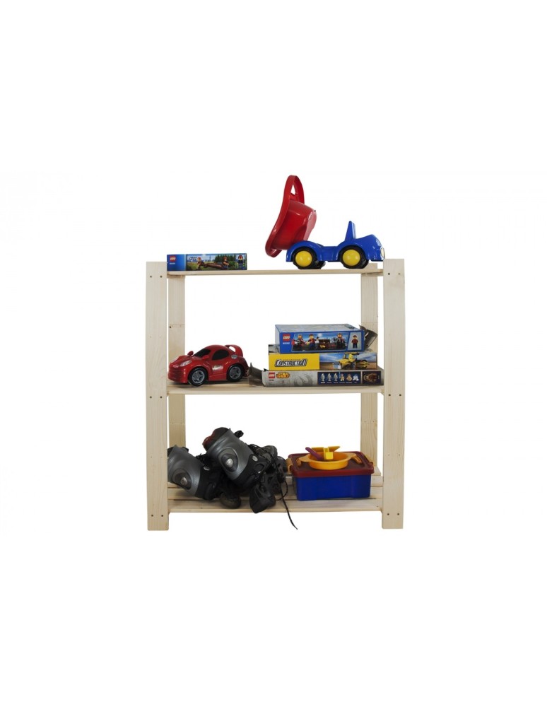 regały seria B - Regał sosnowy B-21 90x80x38, 3 półki ażurowe, - product MODO24.PL 6