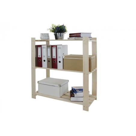 Regał sosnowy B-21 90x80x38, 3 półki ażurowe,