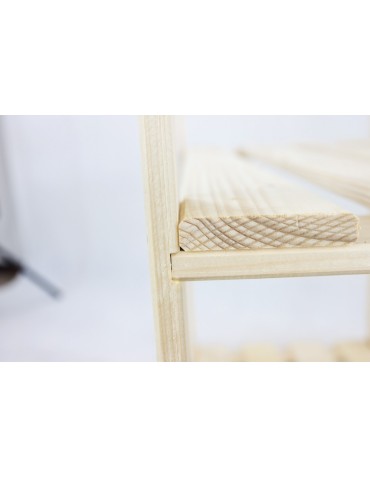 regały seria B - Regał sosnowy B-21 90x80x38, 3 półki ażurowe, - product 11