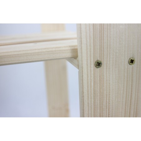 Regał sosnowy B-21 90x80x38, 3 półki ażurowe,