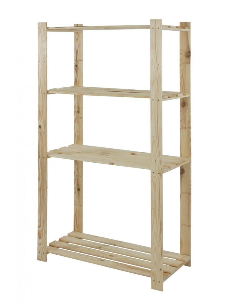 regały seria B - Regal sosnowy B-23 150x80x38, 4 półki ażurowe - produkt MODO24.PL 1