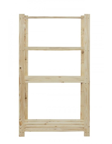 Regal sosnowy B-23 150x80x38, 4 półki ażurowe - product 2