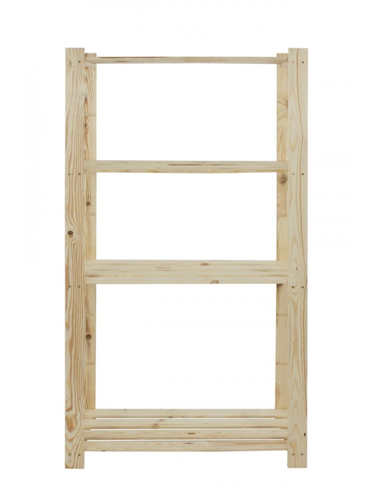 regały seria B - Regal sosnowy B-23 150x80x38, 4 półki ażurowe - product MODO24.PL 2