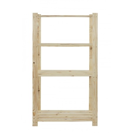 Regal sosnowy B-23 150x80x38, 4 półki ażurowe