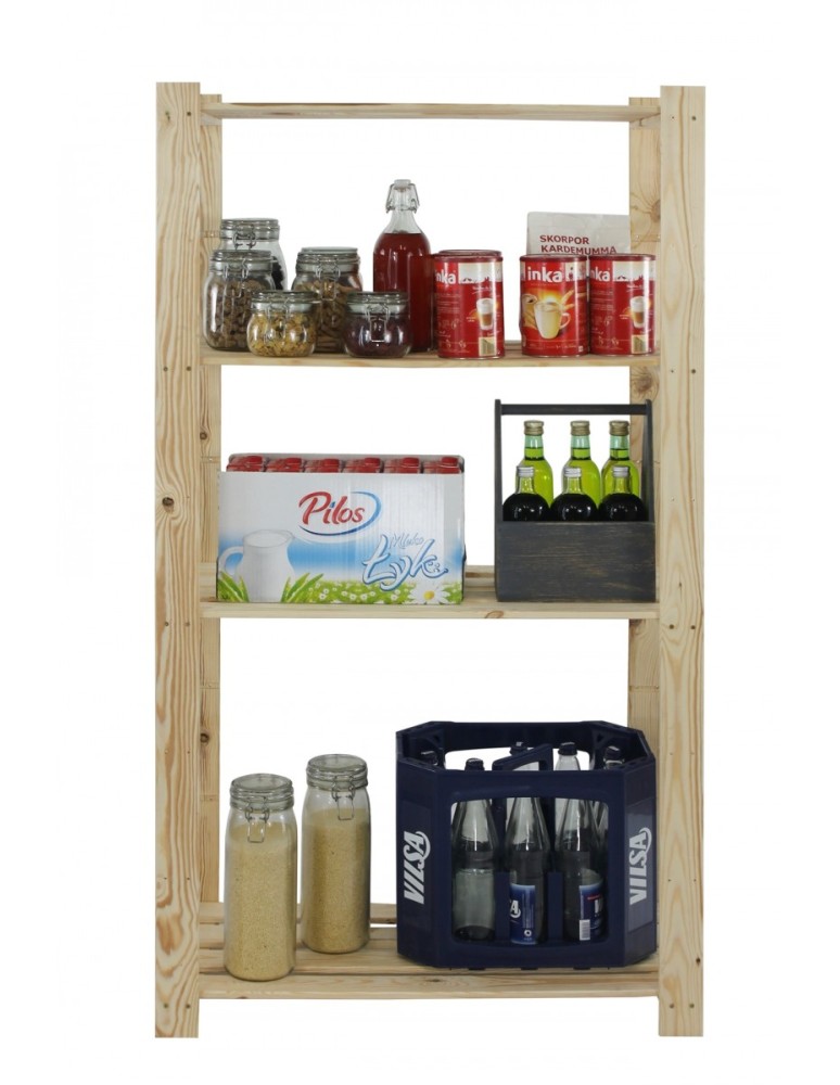 regały seria B - Regal sosnowy B-23 150x80x38, 4 półki ażurowe - product MODO24.PL 6