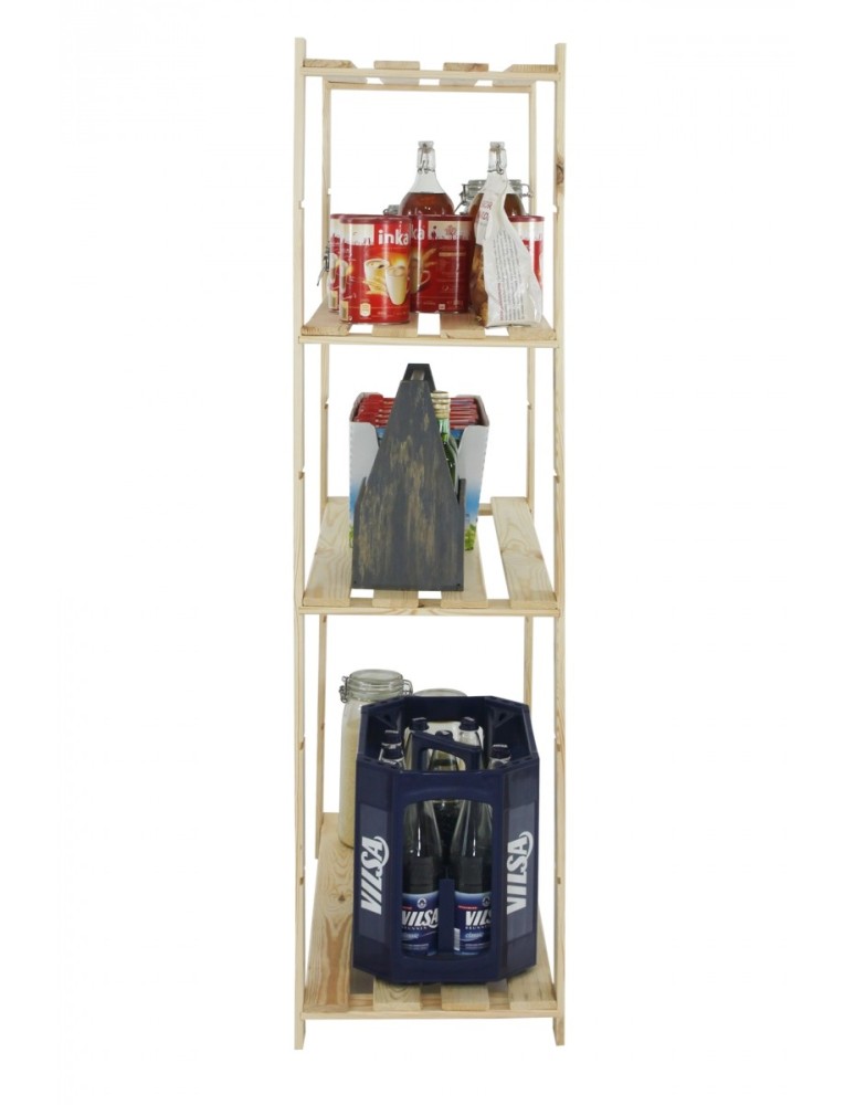 regały seria B - Regal sosnowy B-23 150x80x38, 4 półki ażurowe - product MODO24.PL 7