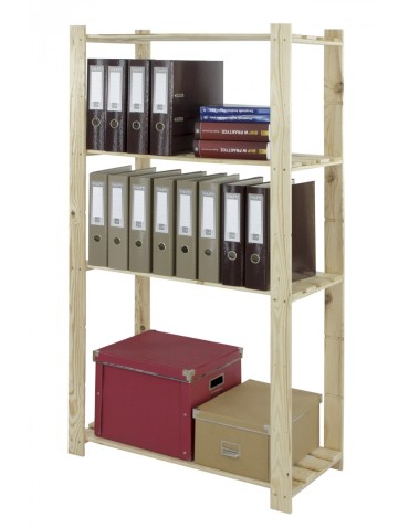 regały seria B - Regal sosnowy B-23 150x80x38, 4 półki ażurowe - product 8