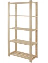 Regał sosnowy B-24 170x80x38, 5 półek ażurowych,