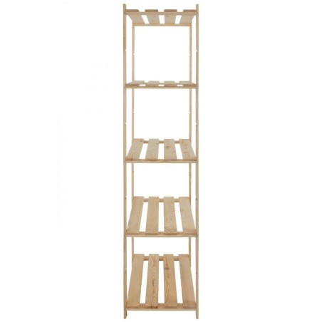 Regał sosnowy B-24 170x80x38, 5 półek ażurowych,