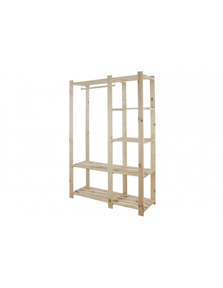regały seria B - Regał sosnowy B-25 170x110x38, 5 półek ażurowych, - produkt MODO24.PL 1