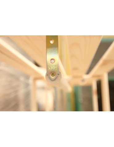 regały seria B - Regał sosnowy B-25 170x110x38, 5 półek ażurowych, - product 9