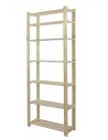 Regał sosnowy B-28 220x80x30, 7 półek ażurowych,