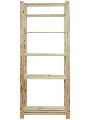 regały seria B - Regał sosnowy B-29 200x80x38, 6 ażurowych półek - product 3