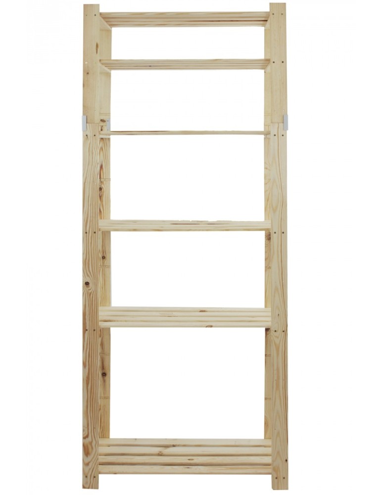 regały seria B - Regał sosnowy B-29 200x80x38, 6 ażurowych półek - product MODO24.PL 3