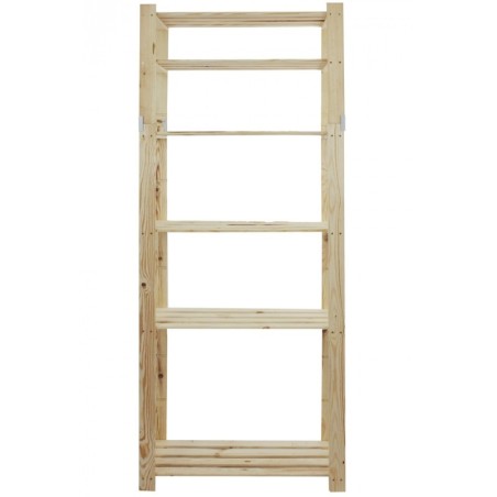 Regał sosnowy B-29 200x80x38, 6 ażurowych półek
