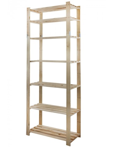 Regał sosnowy B-30 220x80x38