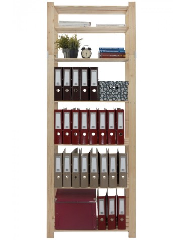 regały seria B - Regał sosnowy B-30 220x80x38 - product 9