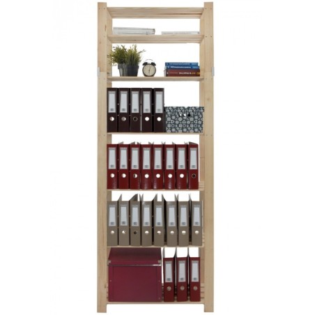 Regał sosnowy B-30 220x80x38