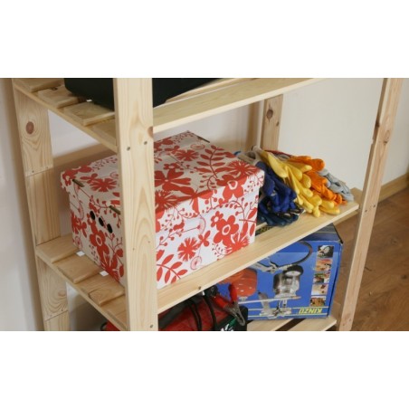 Regał sosnowy B-30 220x80x38