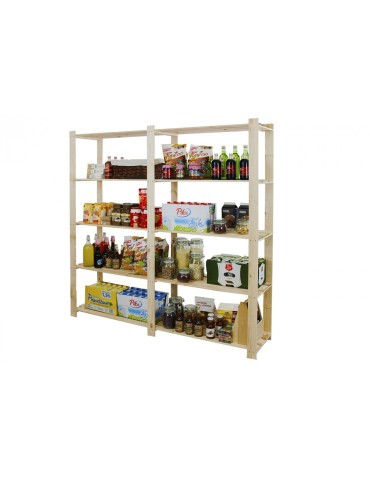 regały seria B - Regał otwarty B-02  170x170x28 5-piętrowy - product 6