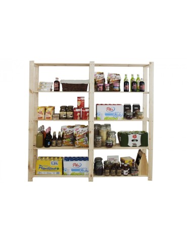 regały seria B - Regał otwarty B-02  170x170x28 5-piętrowy - product 7