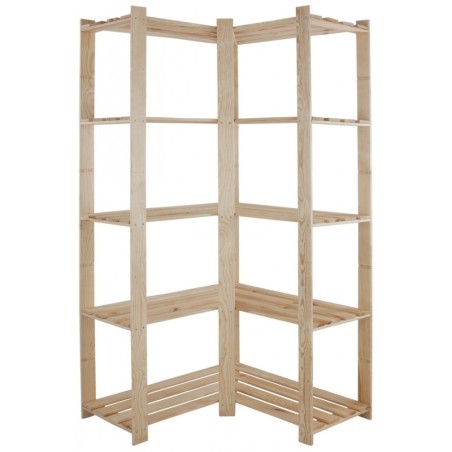 Narożny regał sklepowy B-20 170x85x38