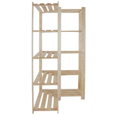 Narożny regał sklepowy B-20 170x85x38