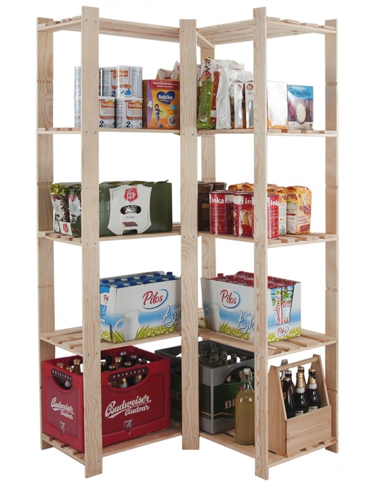 regały seria B - Narożny regał sklepowy B-20 170x85x38 - product MODO24.PL 4