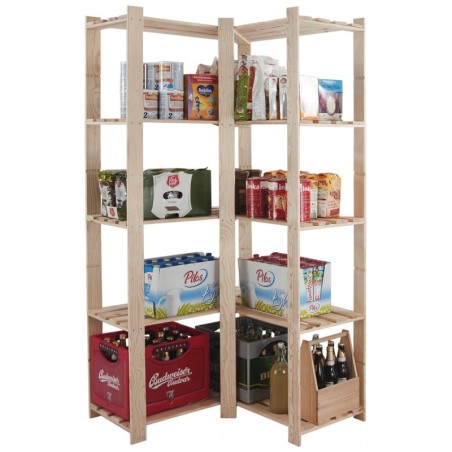 Narożny regał sklepowy B-20 170x85x38