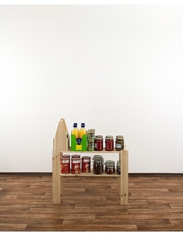 seria MAXI - Regał drewniany modułowy z półką ażurową  Maxi 2L - product 6