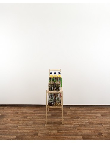 seria MAXI - Regał drewniany modułowy z półką ażurową  Maxi 2L - product 4