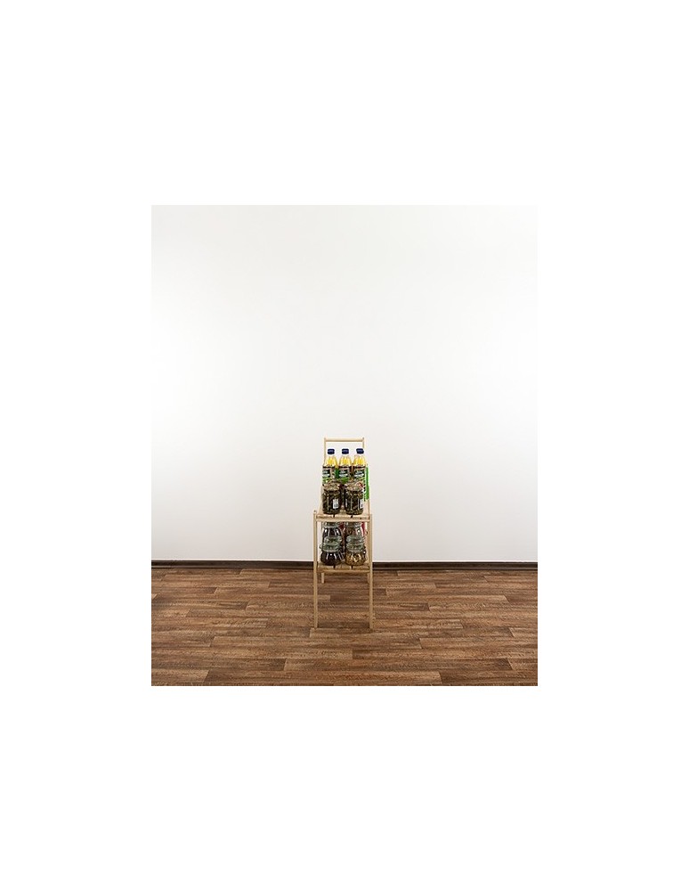 seria MAXI - Regał drewniany modułowy z półką ażurową  Maxi 2L - product MODO24.PL 4