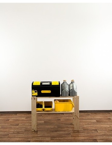 seria MAXI - Regał drewniany modułowy z półką ażurową  Maxi 2L - product 9