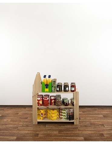 seria MAXI - Regał drewniany do spiżarni Maxi 2L+ trzypiętrowy - product 8