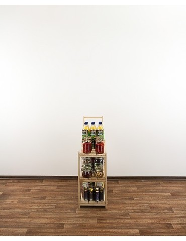 seria MAXI - Regał drewniany do spiżarni Maxi 2L+ trzypiętrowy - product 4