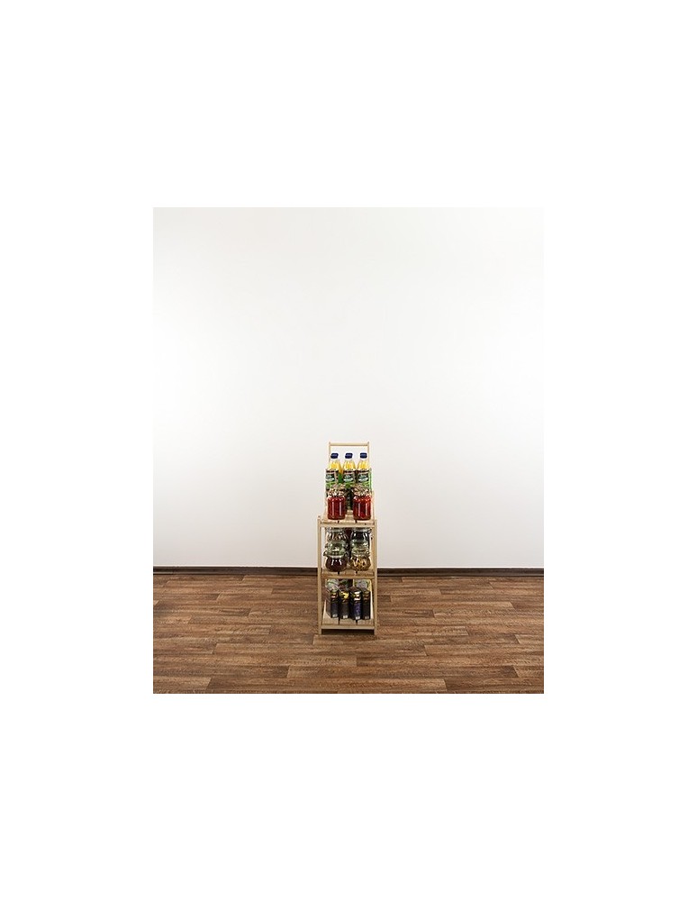 seria MAXI - Regał drewniany do spiżarni Maxi 2L+ trzypiętrowy - product MODO24.PL 4