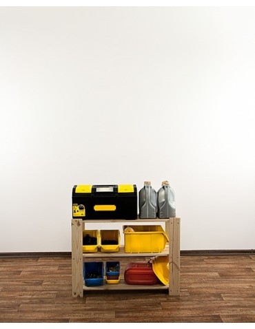 seria MAXI - Regał drewniany do spiżarni Maxi 2L+ trzypiętrowy - product 9