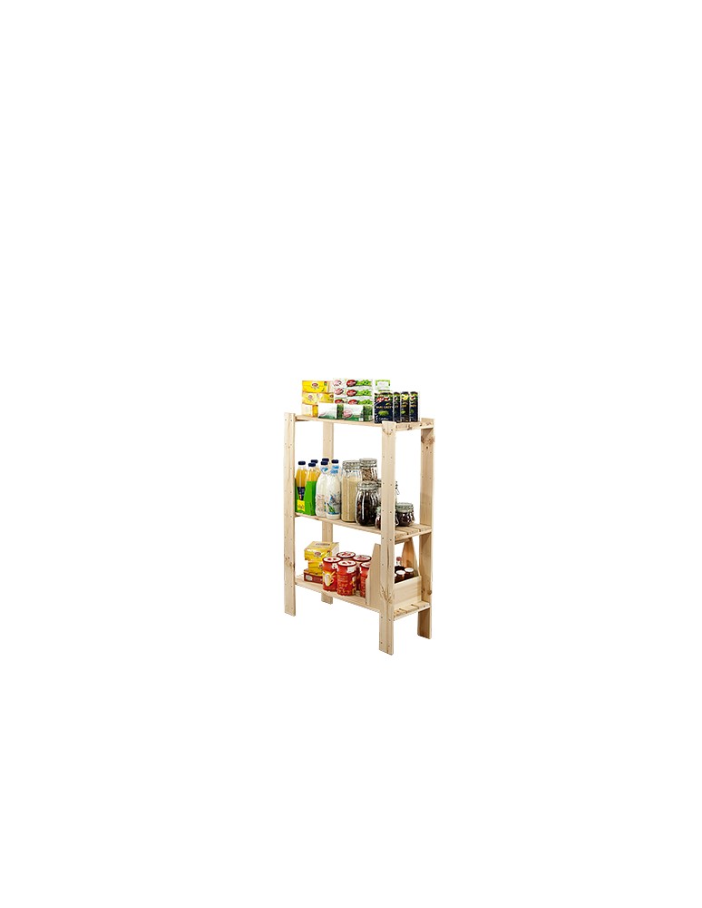 seria MAXI - Regał drewniany do zabudowy z półką ażurową  Maxi 3L - produkt MODO24.PL 1