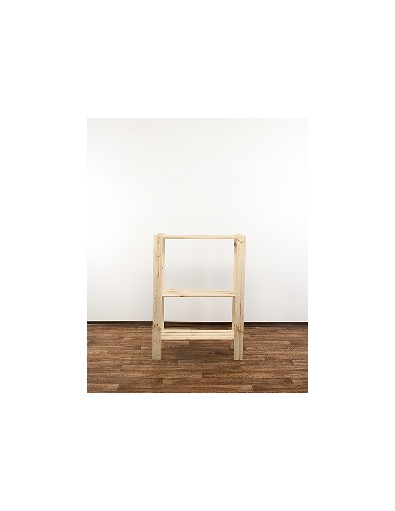 seria MAXI - Regał drewniany do zabudowy z półką ażurową  Maxi 3L - product MODO24.PL 2