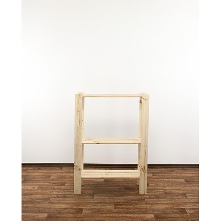 Regał drewniany do zabudowy z półką ażurową  Maxi 3L